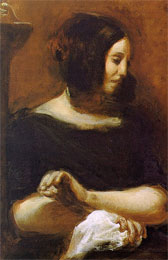 ウジェーヌ・ドラクロア画 ジョルジュ・サンドGeorge Sand